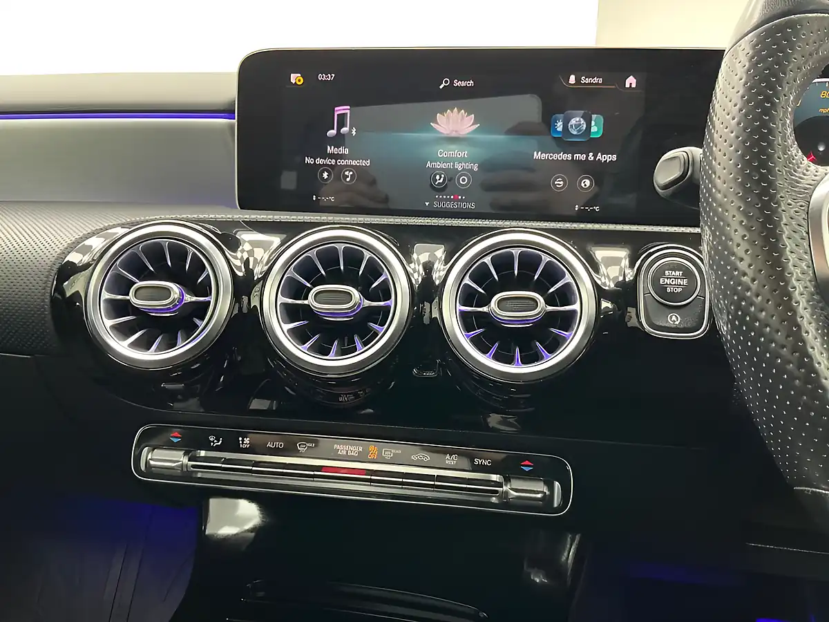 Used 2018 Mercedes-Benz a-Class AMG Line Premium Polar White - Interior and Exterior details 13