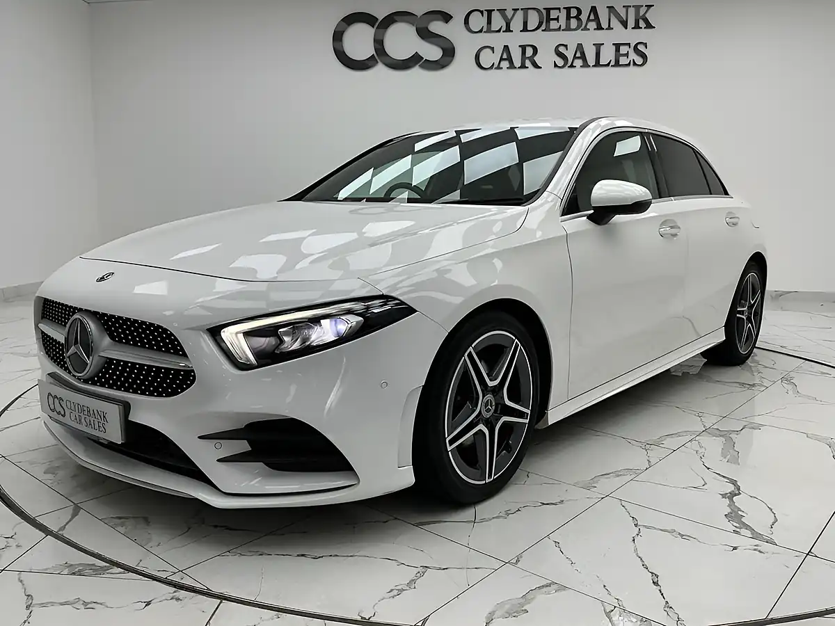 Used 2018 Mercedes-Benz a-Class AMG Line Premium Polar White - Interior and Exterior details 7