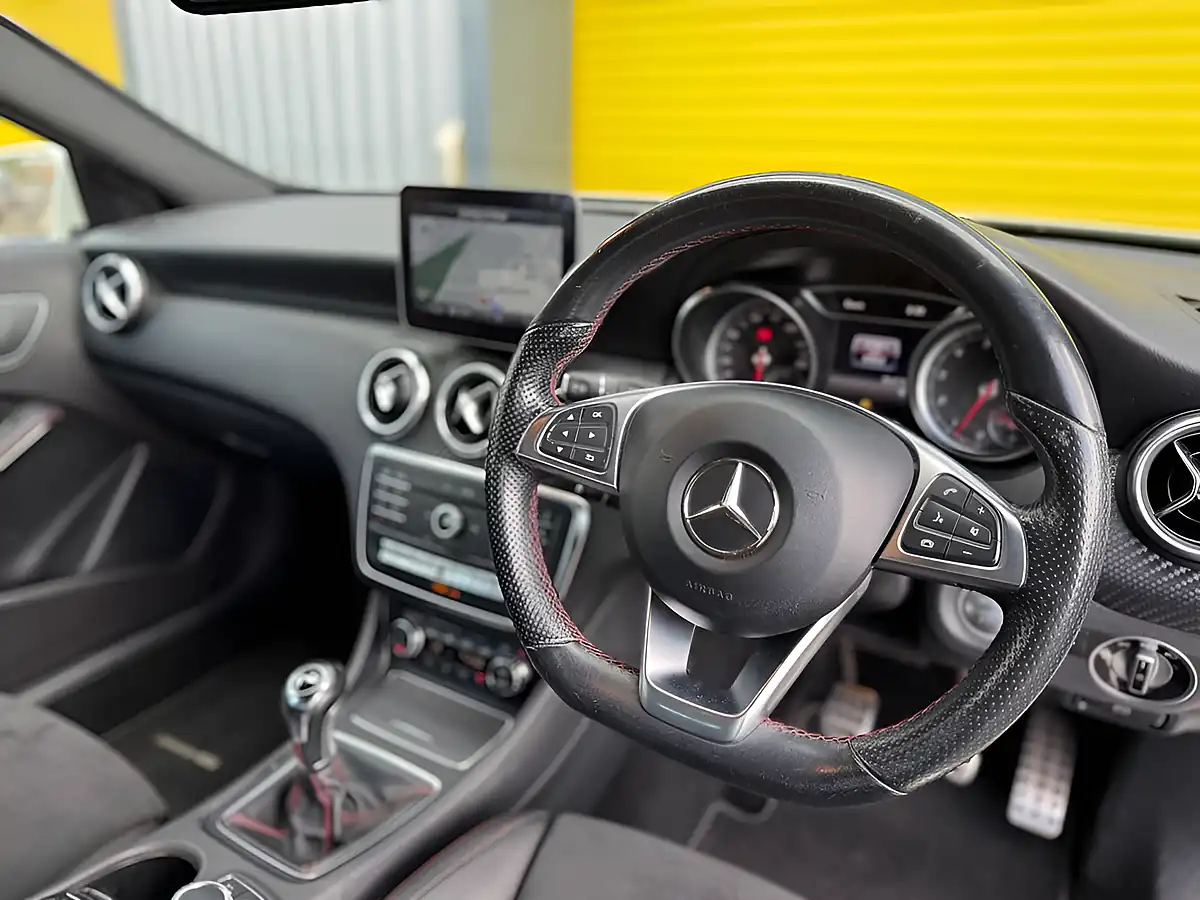 Used 2018 Mercedes-Benz a Class AMG Line (premium) White - Interior and Exterior details 10