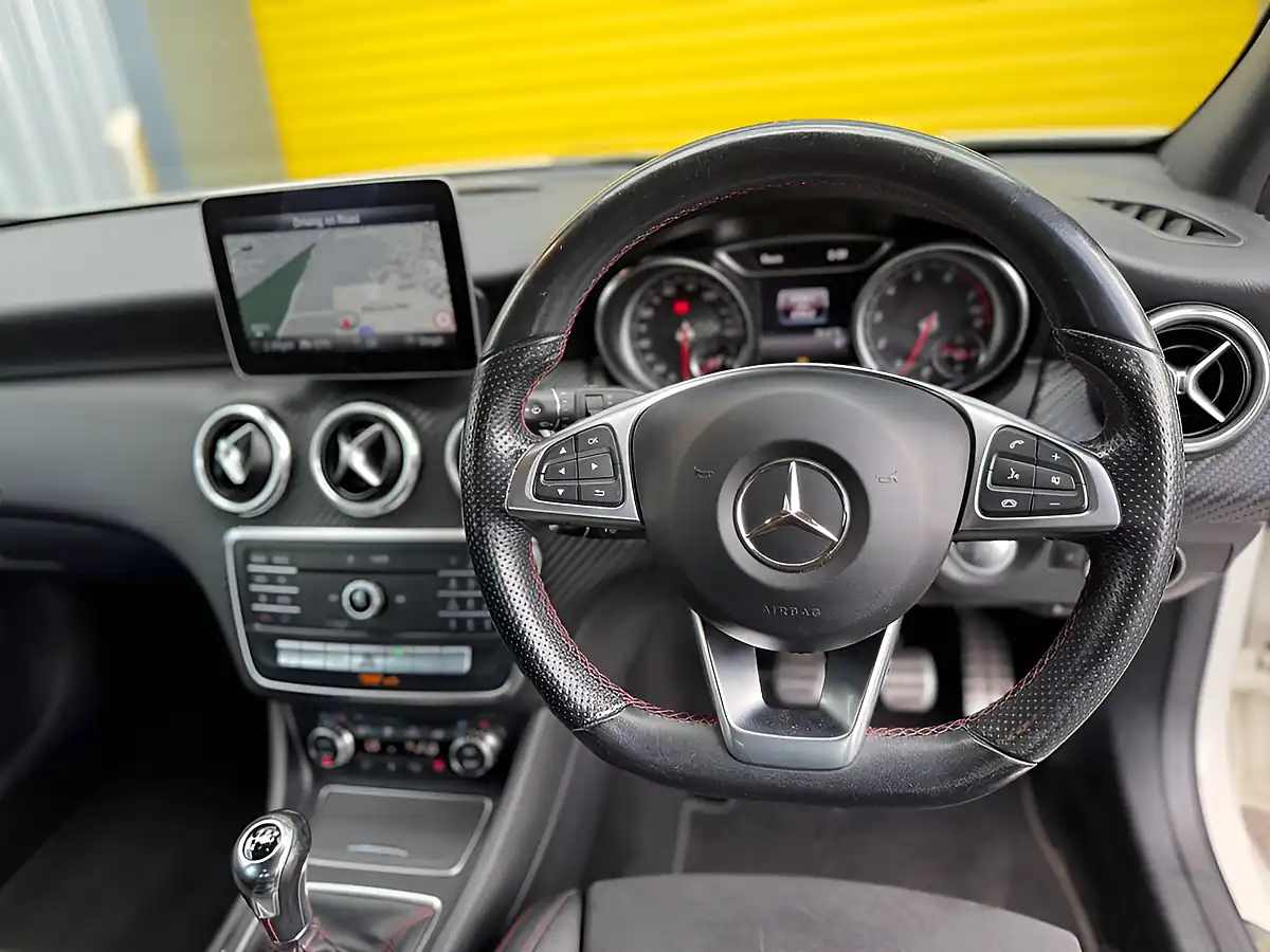 Used 2018 Mercedes-Benz a Class AMG Line (premium) White - Interior and Exterior details 2