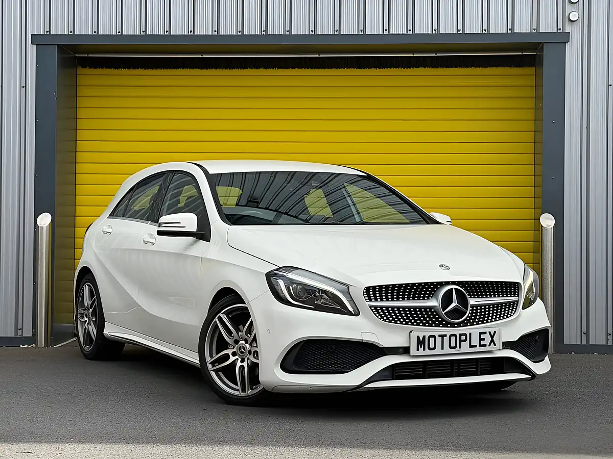 Used 2018 Mercedes-Benz a Class AMG Line (premium) White - Interior and Exterior details 3