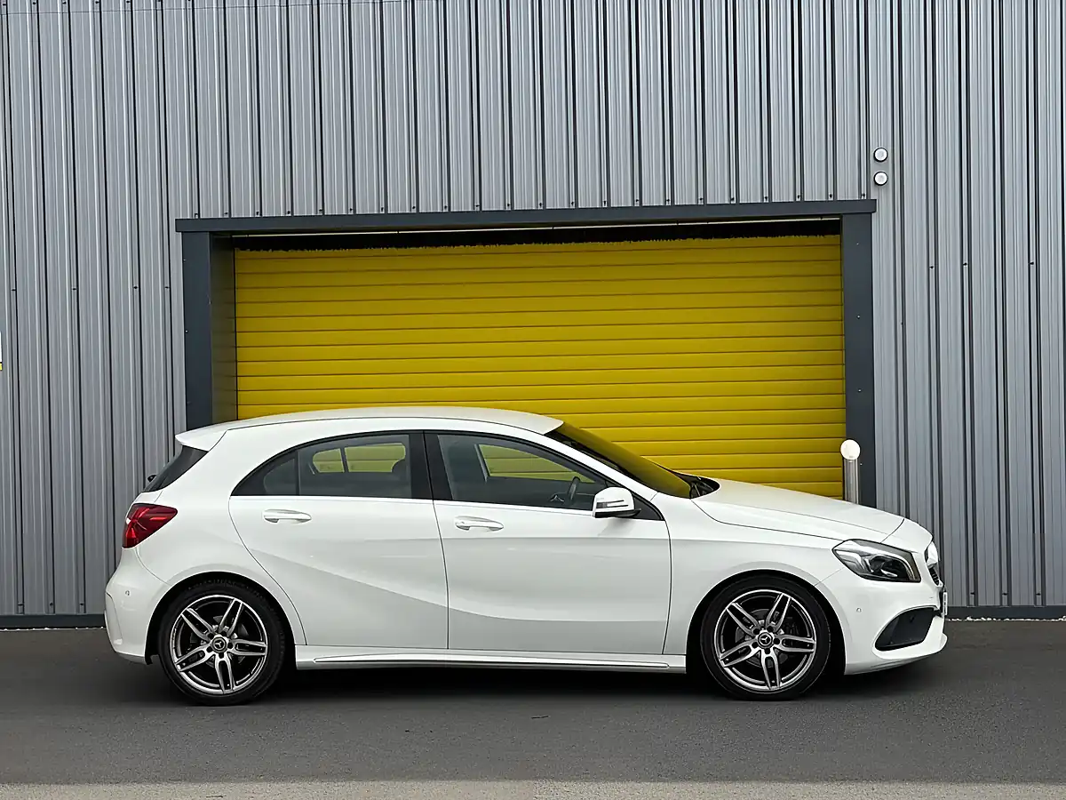 Used 2018 Mercedes-Benz a Class AMG Line (premium) White - Interior and Exterior details 6