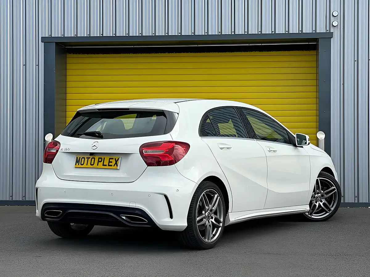 Used 2018 Mercedes-Benz a Class AMG Line (premium) White - Interior and Exterior details 7