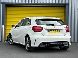 Used 2018 Mercedes-Benz a Class AMG Line (premium) White - Interior and Exterior details 9