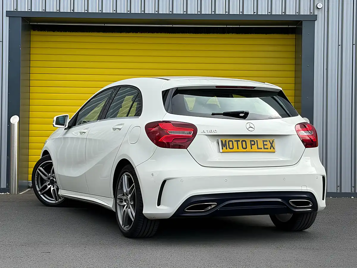 Used 2018 Mercedes-Benz a Class AMG Line (premium) White - Interior and Exterior details 9