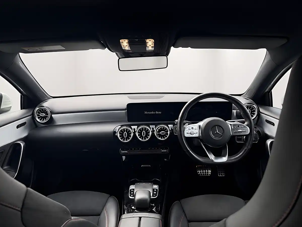 Used 2018 Mercedes-Benz a Class AMG Line (premium) White - Interior and Exterior details 10