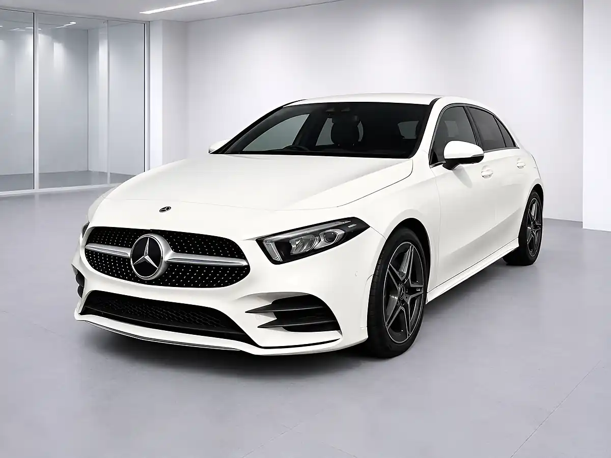 Used 2018 Mercedes-Benz a Class AMG Line (premium) White - Interior and Exterior details 5