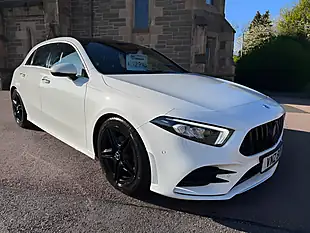 Used 2018 Mercedes-Benz a Class AMG Line (premium) White - Interior and Exterior details 10