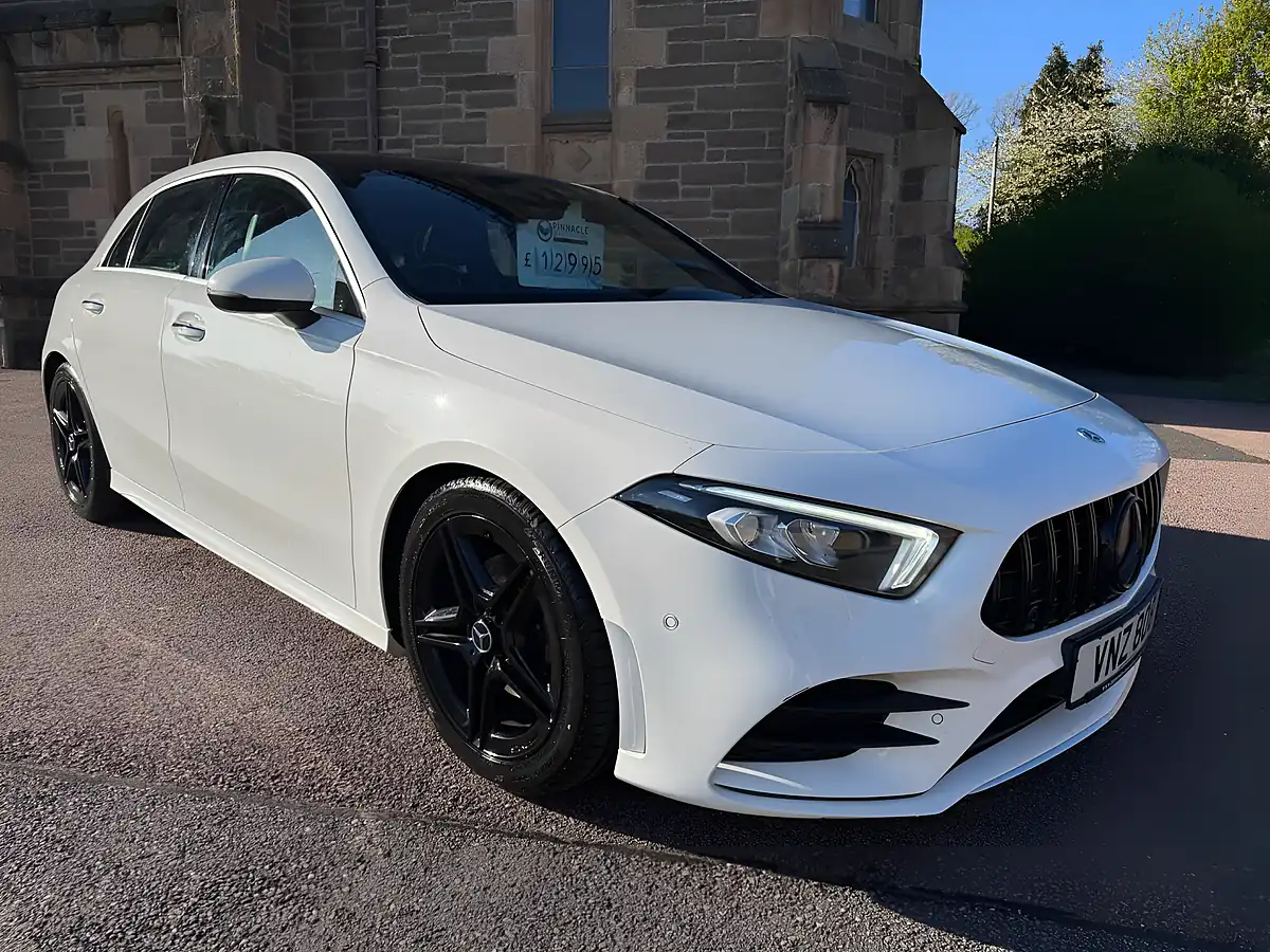 Used 2018 Mercedes-Benz a Class AMG Line (premium) White - Interior and Exterior details 10