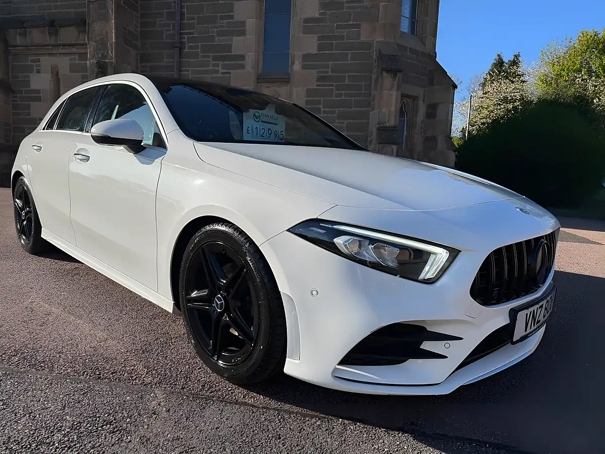 Used 2018 Mercedes-Benz a Class AMG Line (premium) White - Interior and Exterior details 11