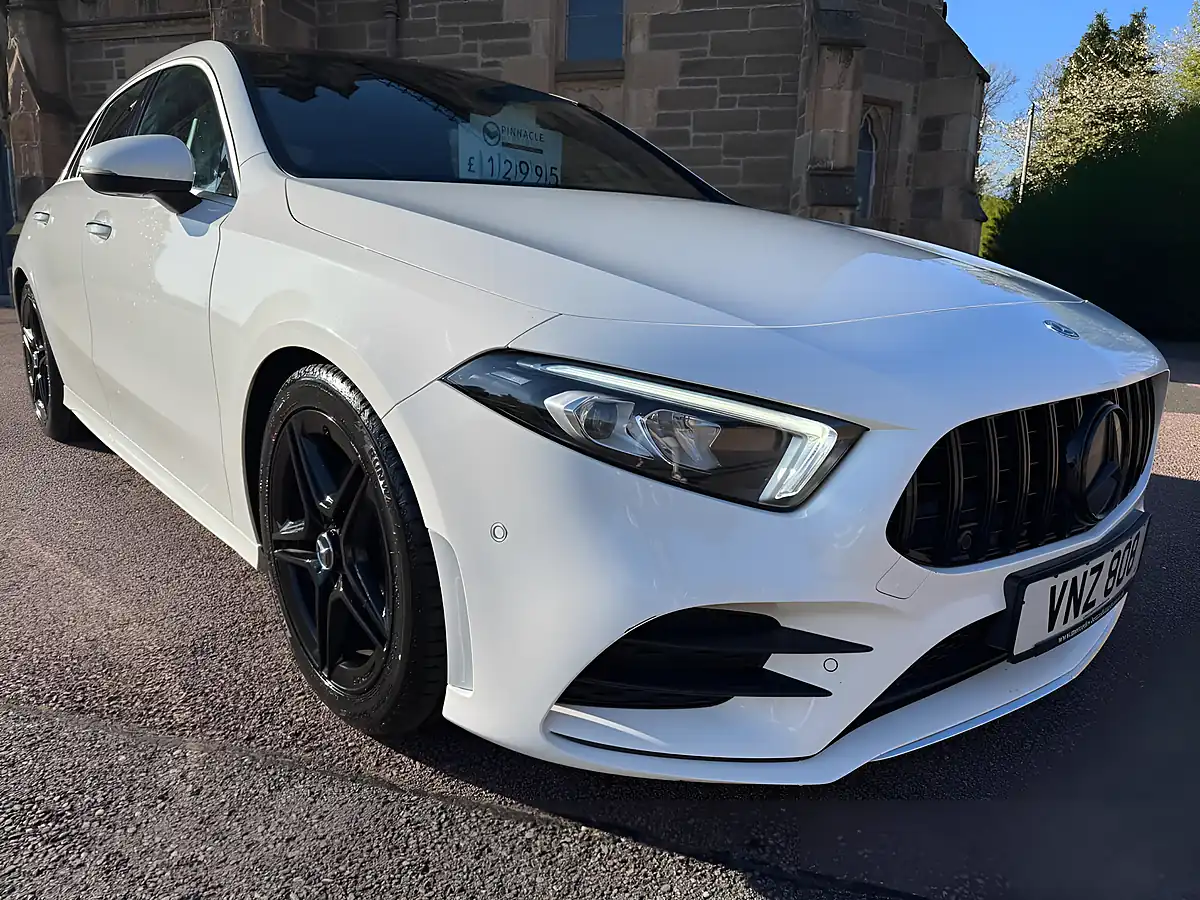 Used 2018 Mercedes-Benz a Class AMG Line (premium) White - Interior and Exterior details 12