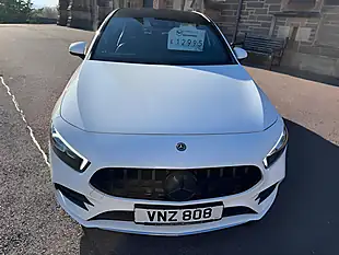 Used 2018 Mercedes-Benz a Class AMG Line (premium) White - Interior and Exterior details 13