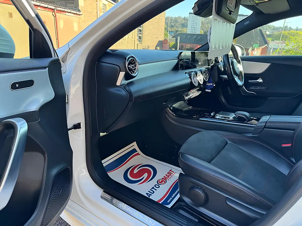 Used 2018 Mercedes-Benz a Class AMG Line (premium) White - Interior and Exterior details 16