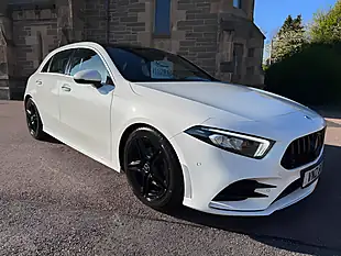 Used 2018 Mercedes-Benz a Class AMG Line (premium) White - Interior and Exterior details 3