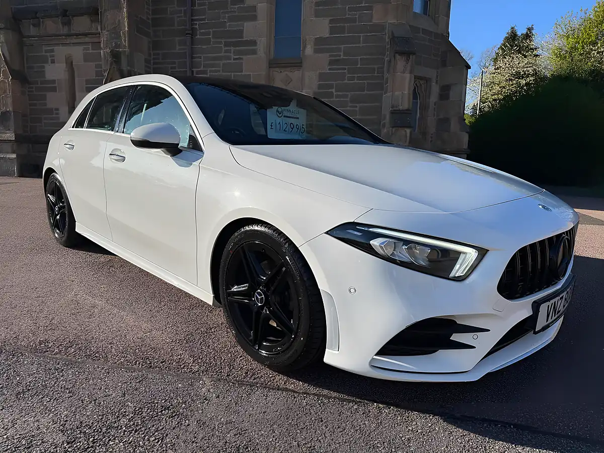 Used 2018 Mercedes-Benz a Class AMG Line (premium) White - Interior and Exterior details 3