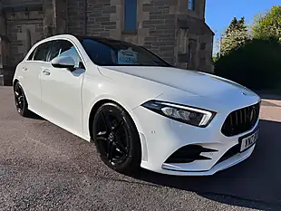 Used 2018 Mercedes-Benz a Class AMG Line (premium) White - Interior and Exterior details 4