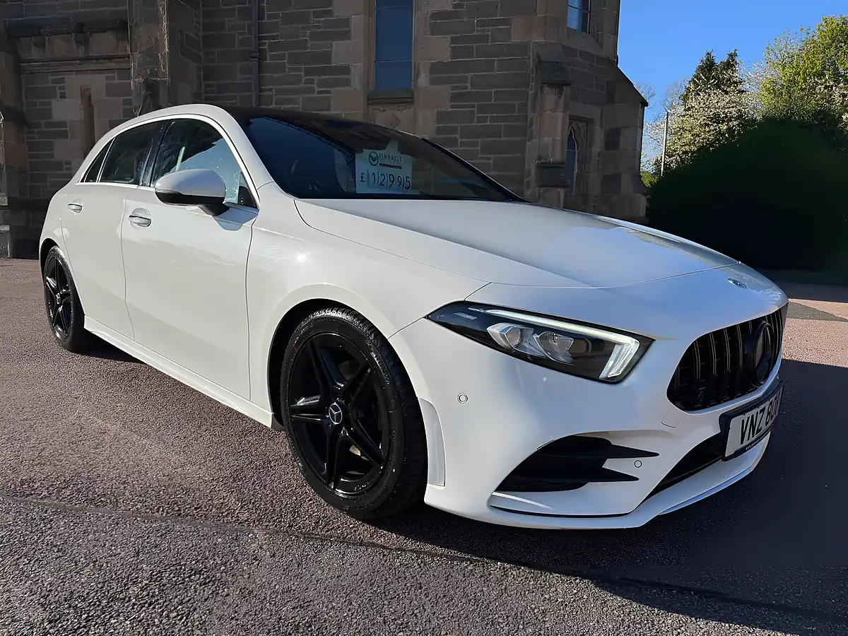 Used 2018 Mercedes-Benz a Class AMG Line (premium) White - Interior and Exterior details 4