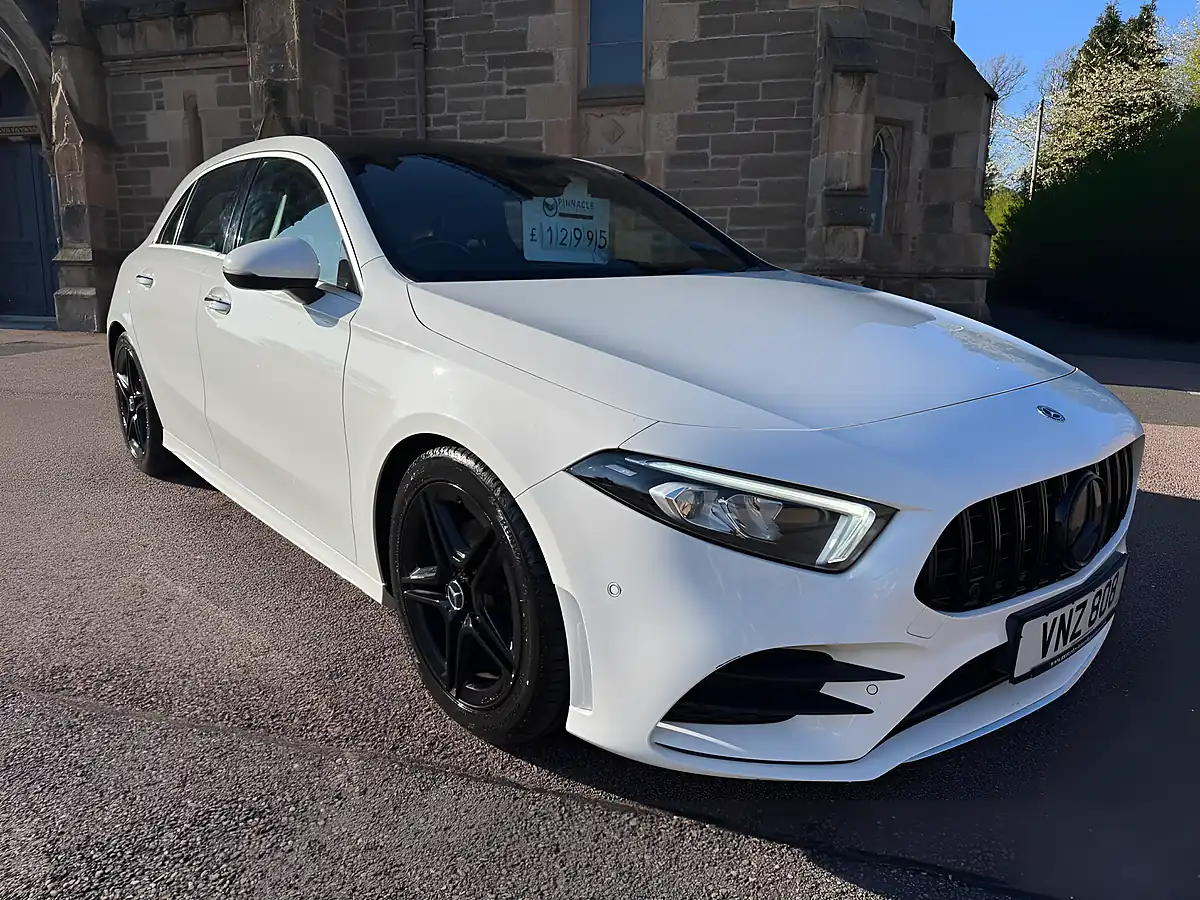 Used 2018 Mercedes-Benz a Class AMG Line (premium) White - Interior and Exterior details 5