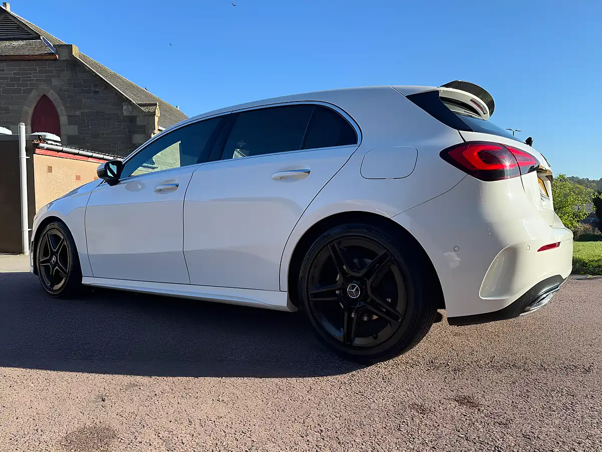 Used 2018 Mercedes-Benz a Class AMG Line (premium) White - Interior and Exterior details 6