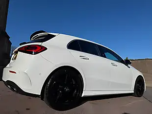 Used 2018 Mercedes-Benz a Class AMG Line (premium) White - Interior and Exterior details 7