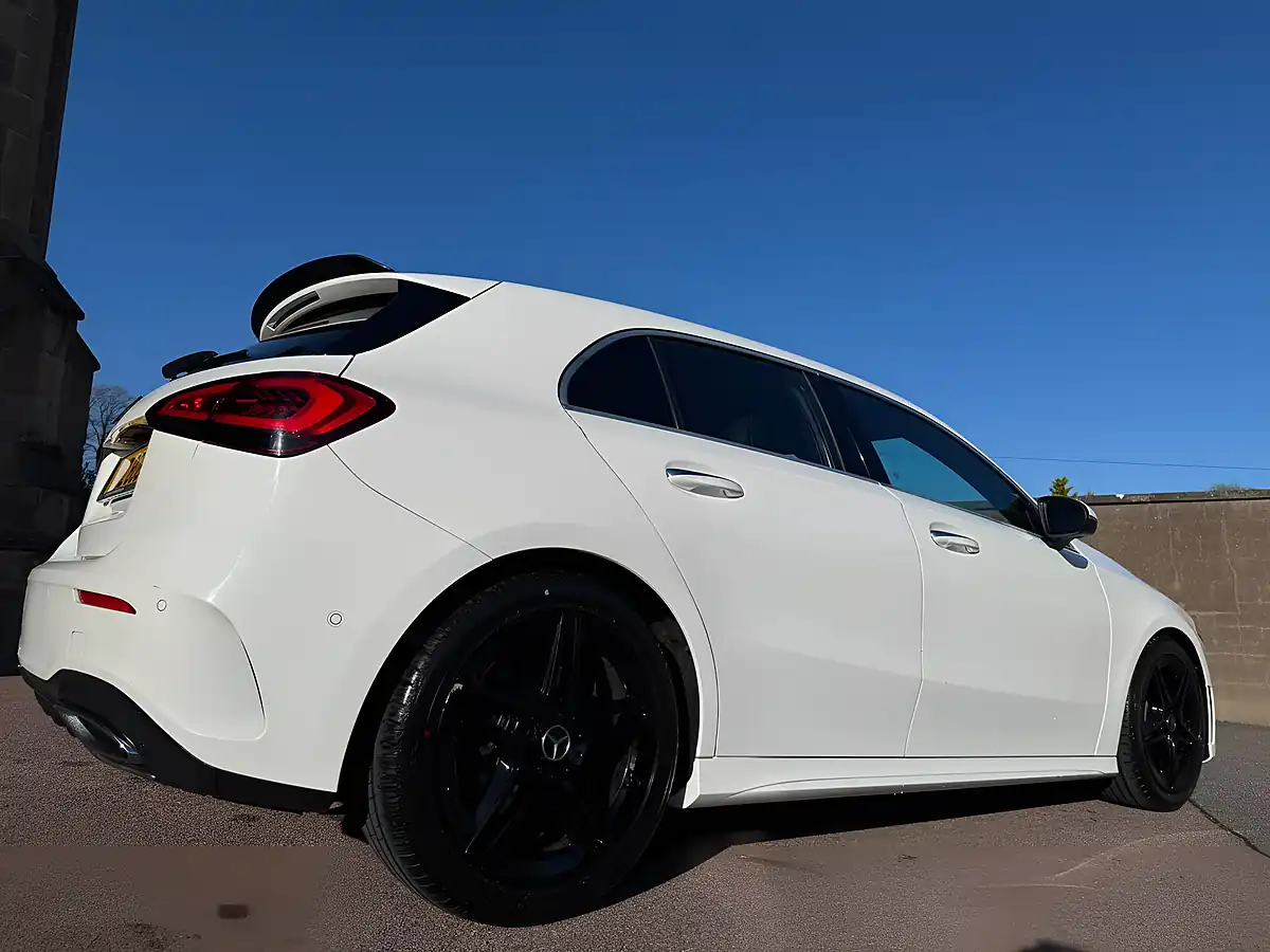 Used 2018 Mercedes-Benz a Class AMG Line (premium) White - Interior and Exterior details 7