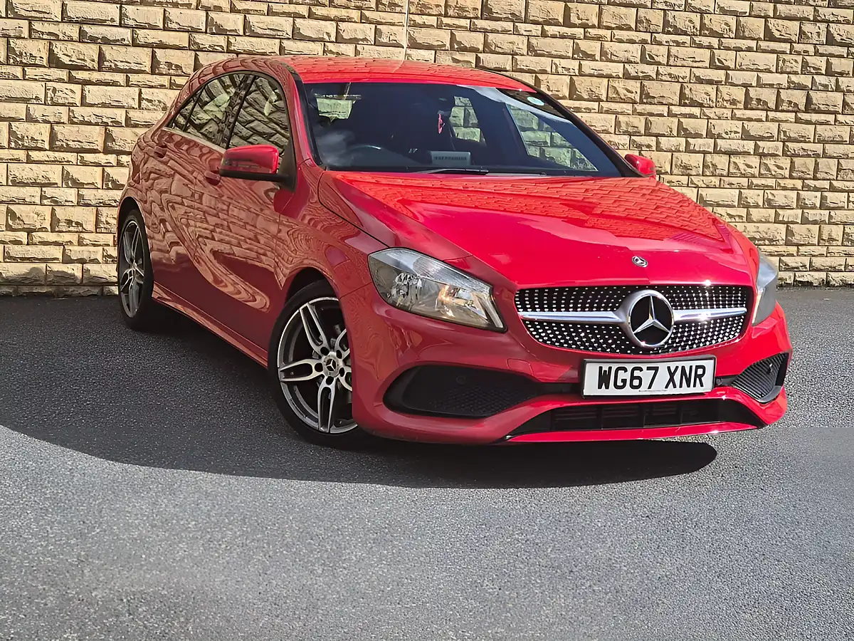 Used 2018 Mercedes-Benz a Class AMG Line Red - Front View