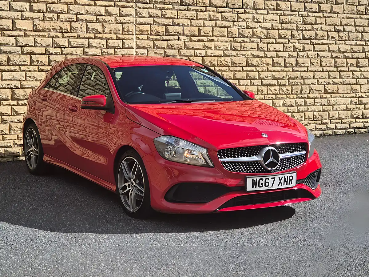 Used 2018 Mercedes-Benz a Class AMG Line Red - Interior and Exterior details 11