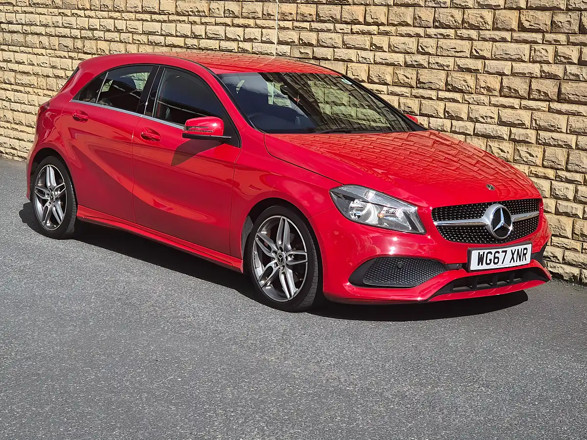 Used 2018 Mercedes-Benz a Class AMG Line Red - Interior and Exterior details 12