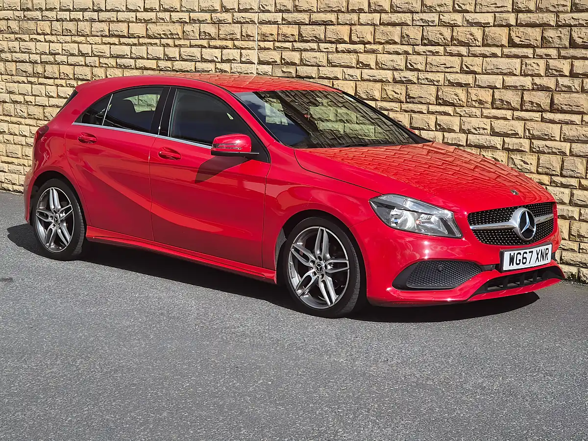 Used 2018 Mercedes-Benz a Class AMG Line Red - Interior and Exterior details 13