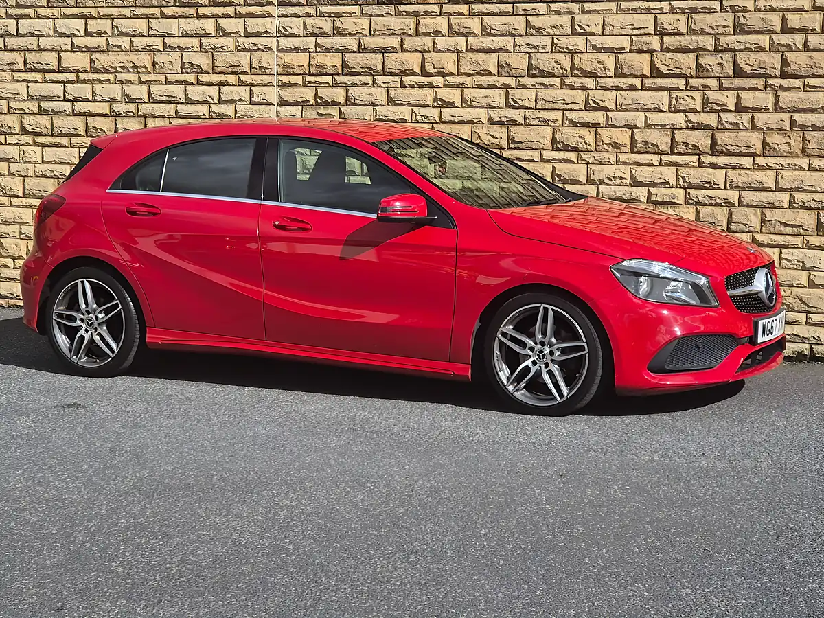 Used 2018 Mercedes-Benz a Class AMG Line Red - Interior and Exterior details 15