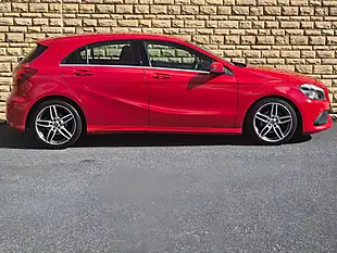 Used 2018 Mercedes-Benz a Class AMG Line Red - Interior and Exterior details 16