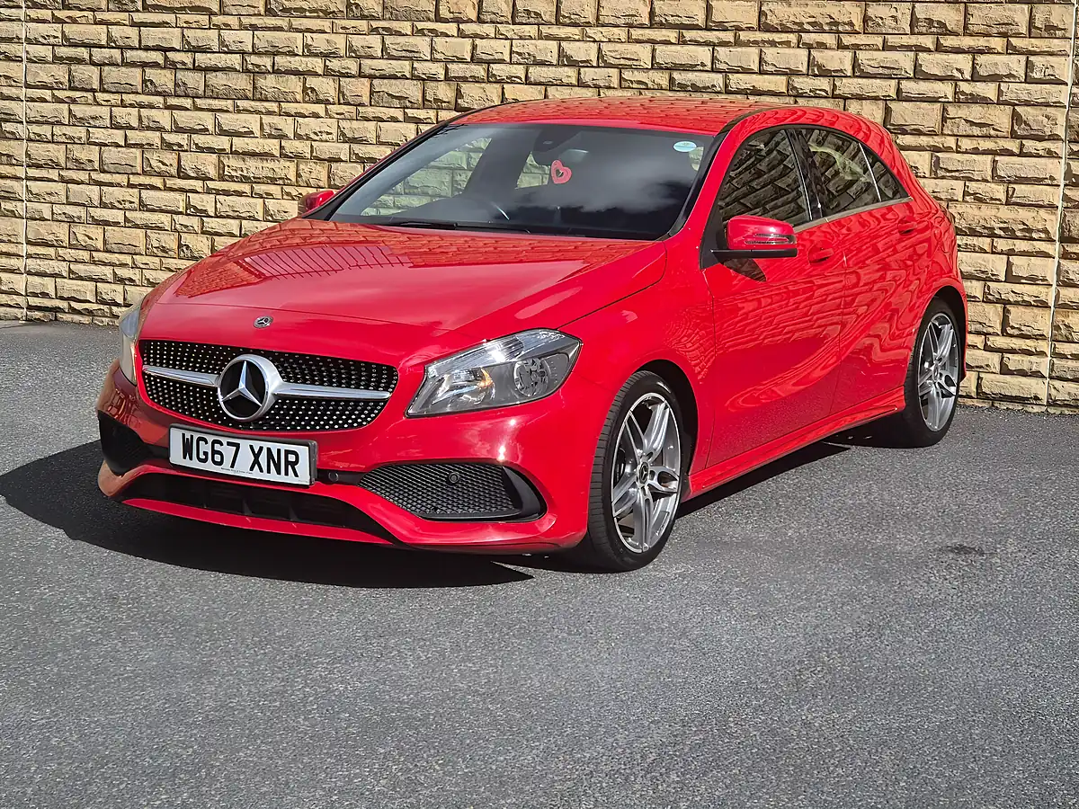 Used 2018 Mercedes-Benz a Class AMG Line Red - Interior and Exterior details 4
