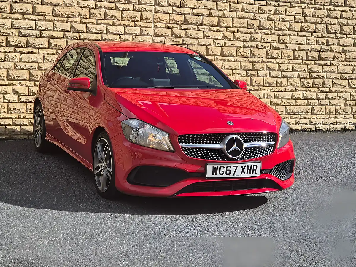 Used 2018 Mercedes-Benz a Class AMG Line Red - Interior and Exterior details 9