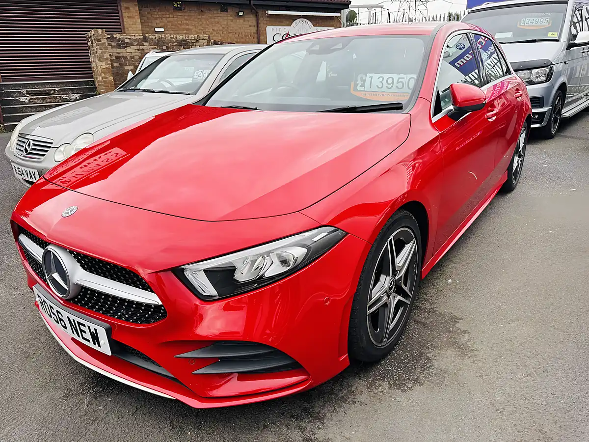 Used 2018 Mercedes-Benz a Class AMG Line Red - Interior and Exterior details 4