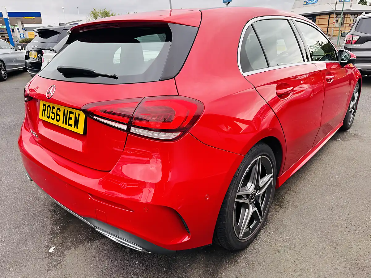 Used 2018 Mercedes-Benz a Class AMG Line Red - Interior and Exterior details 6