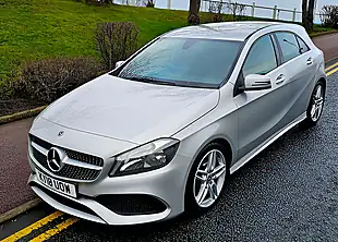 Used 2018 Mercedes-Benz a Class AMG Line Silver - Interior and Exterior details 11