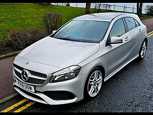 Used 2018 Mercedes-Benz a Class AMG Line Silver - Interior and Exterior details 16