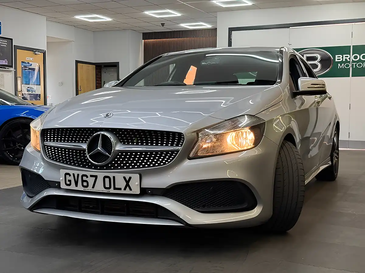 Used 2018 Mercedes-Benz a-Class AMG Line Silver - Interior and Exterior details 4