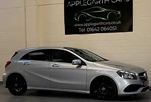 Used 2018 Mercedes-Benz a Class AMG Line Silver - Interior and Exterior details 13