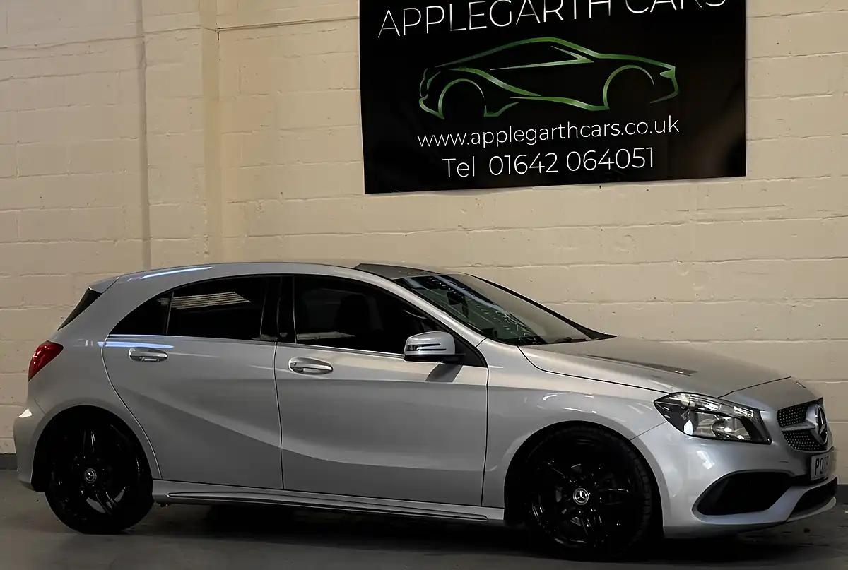 Used 2018 Mercedes-Benz a Class AMG Line Silver - Interior and Exterior details 13