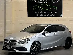 Used 2018 Mercedes-Benz a Class AMG Line Silver - Interior and Exterior details 14