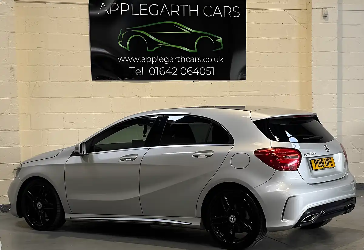 Used 2018 Mercedes-Benz a Class AMG Line Silver - Interior and Exterior details 15