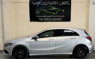 Used 2018 Mercedes-Benz a Class AMG Line Silver - Interior and Exterior details 6