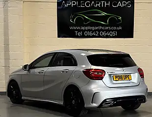 Used 2018 Mercedes-Benz a Class AMG Line Silver - Interior and Exterior details 7