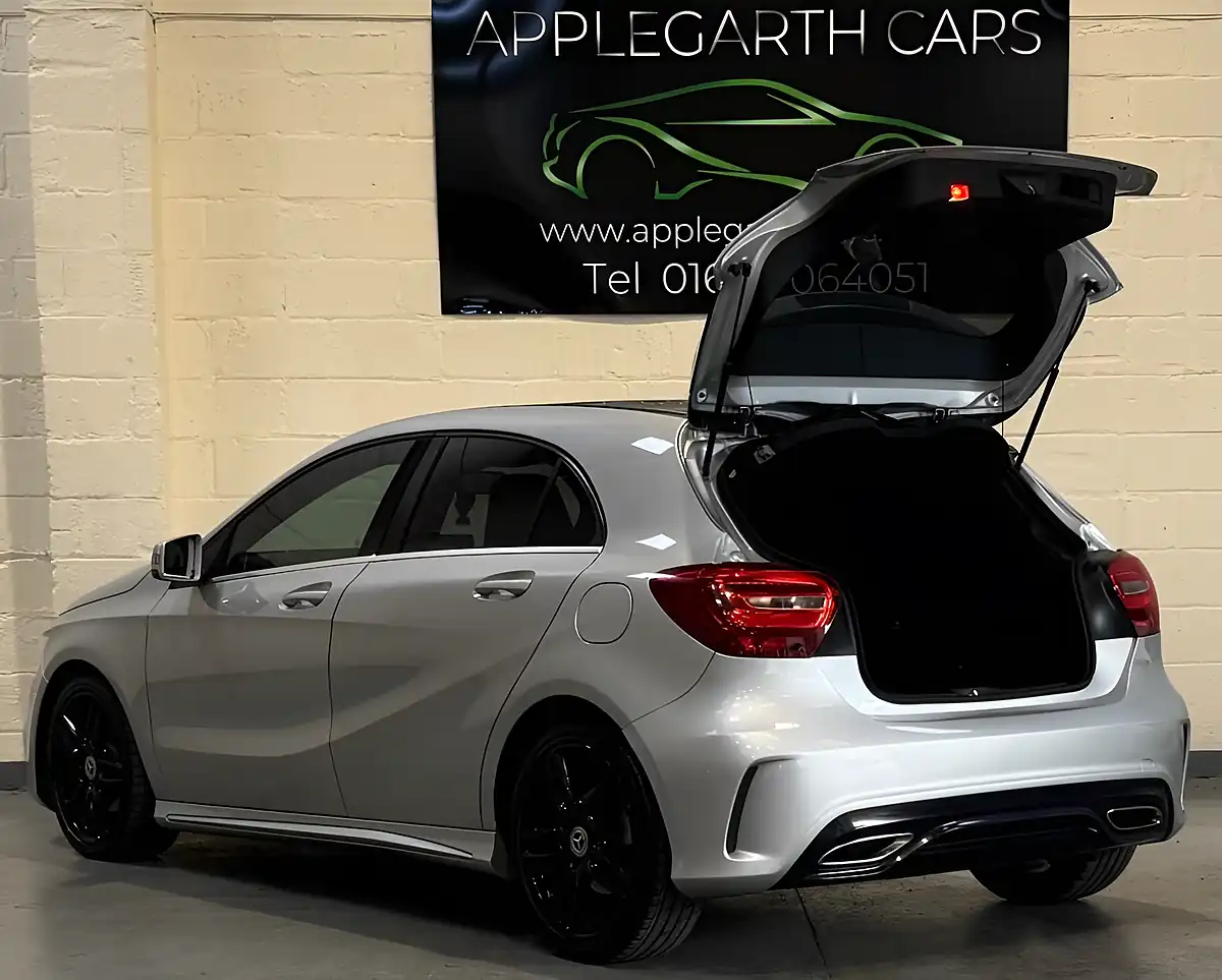 Used 2018 Mercedes-Benz a Class AMG Line Silver - Interior and Exterior details 8