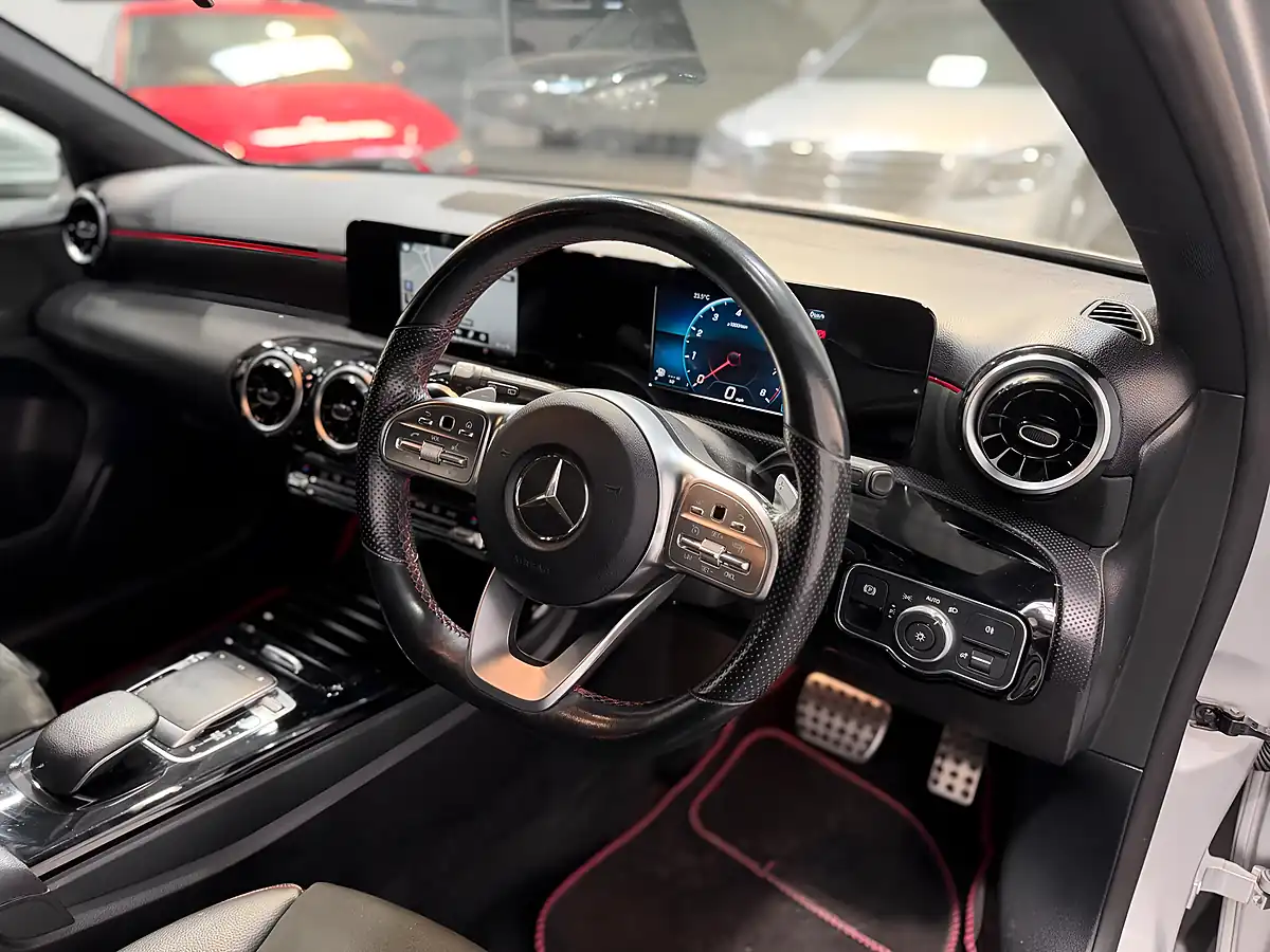 Used 2018 Mercedes-Benz a Class AMG Line Silver - Interior and Exterior details 11