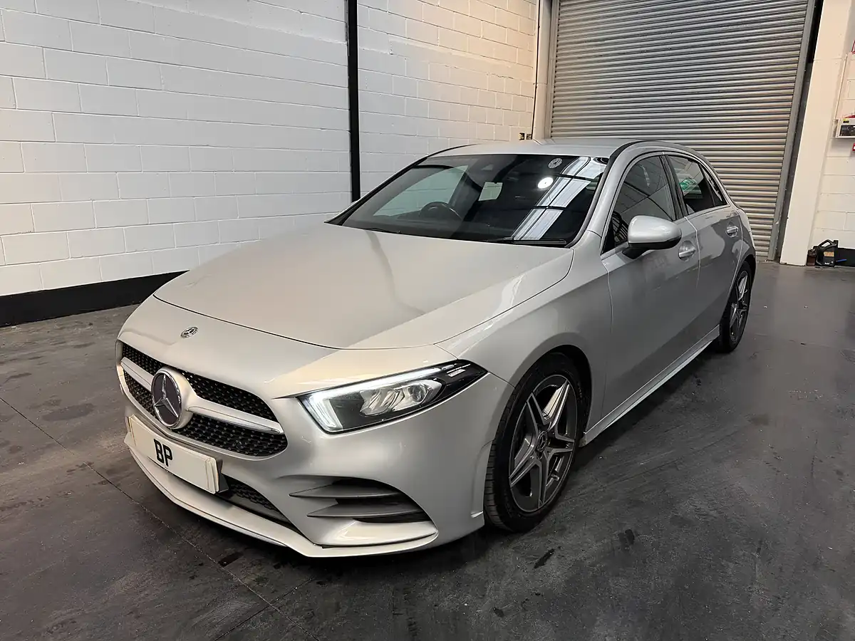Used 2018 Mercedes-Benz a Class AMG Line Silver - Interior and Exterior details 3