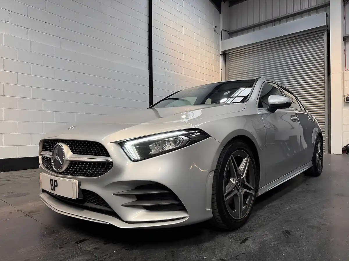 Used 2018 Mercedes-Benz a Class AMG Line Silver - Interior and Exterior details 7