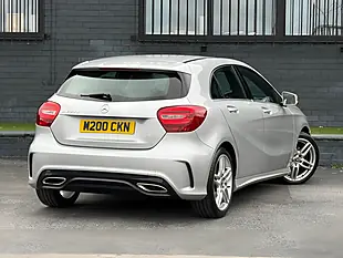 Used 2018 Mercedes-Benz a Class AMG Line Silver - Interior and Exterior details 11