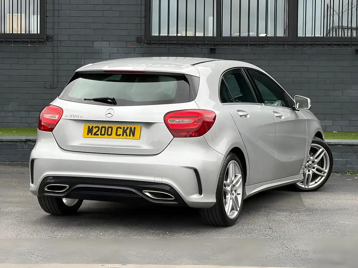 Used 2018 Mercedes-Benz a Class AMG Line Silver - Interior and Exterior details 11